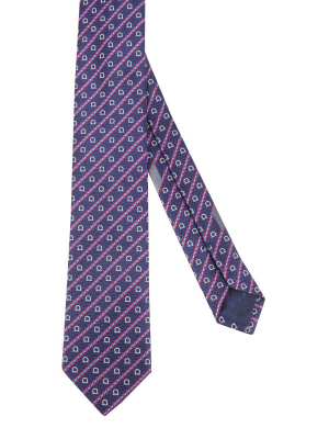 Salvatore Ferragamo Gancini Jacquard Tie