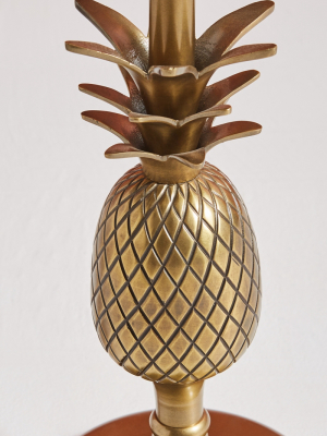 Pineapple Pedestal Side Table