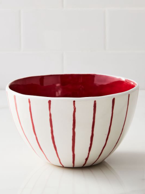 Festive Stripe Bowl