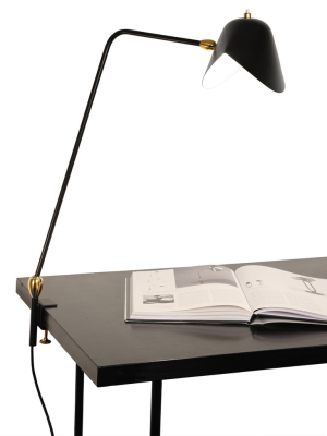 Serge Mouille Agrafee Double Pivot Clamp Lamp