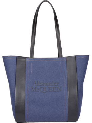 Alexander Mcqueen Signature Small Shopper Tote Bag