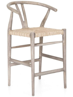 Muestra Counter Stool, Weathered Grey