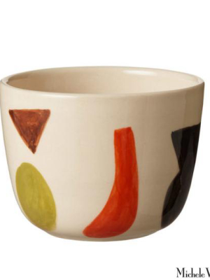 Bold Block Ceramic Cup Or Bowl