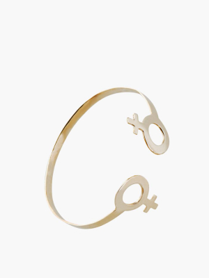 Charlotte Cauwe Studio Brass Female Cuff Bracelet