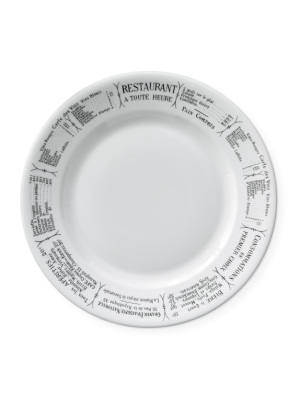 Pillivuyt Brasserie Porcelain Charger Plate