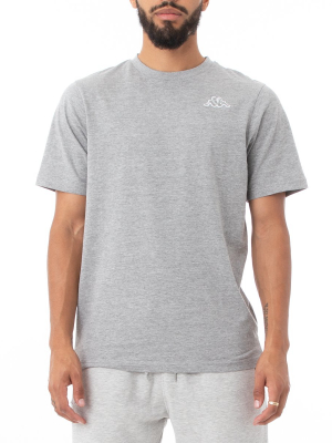 Logo Fleece Caferok T-shirt - Grey Md Mel