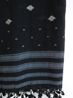 Scarf In Jamdani Handloom Cotton