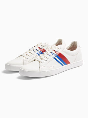 White Score Stripe Sneakers