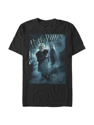 Men's Harry Potter Half-blood Prince Draco & Snape Poster T-shirt