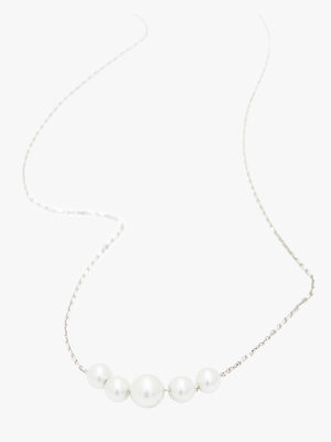 Akoya Pearl Cluster Necklace