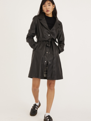 Unreal Fur Heroes Faux Leather Trench Coat