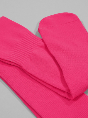 Hue Pink  Over The Knee Sport Socks