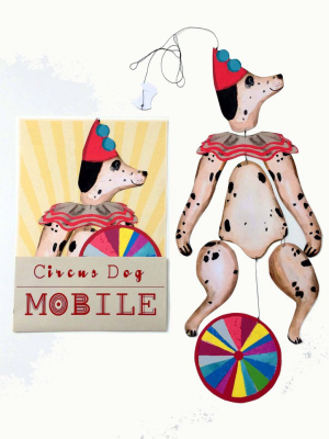 Nursery Circus Dog Kinetic Mobile