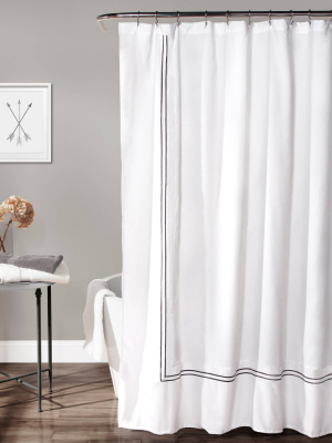 Solid Shower Curtain Gray - Lush Décor