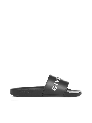 Givenchy Logo Embossed Sandals