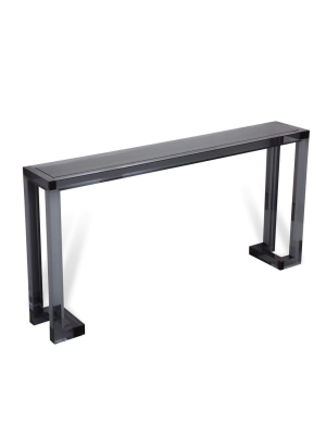 Interlude Home Ava Sofa Table In Smoke