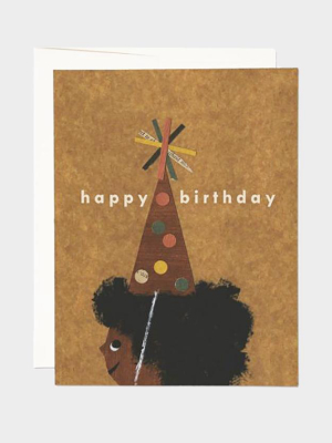 Afro Birthday Card