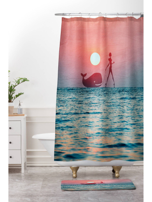 Fancy Pet Shower Curtain Blue Tide - Deny Designs