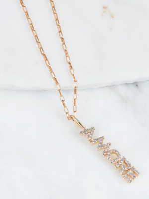 Amore Cz Necklace