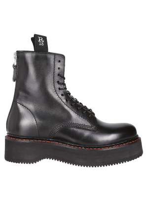 R13 Single Stacked Combat Boots