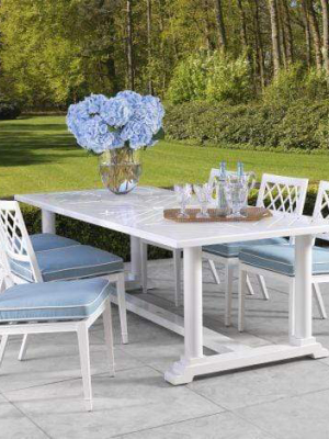 Eichholtz Paladium Outdoor Dining Chair - White & Blue