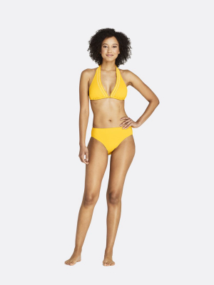 Draper James X Lands’ End Smocked Halter Top Bikini