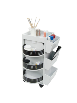 Swivel Mobile Craft Organizer - White - Studio Designs