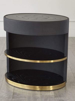 Global Views Ellipse Bedside Cabinet