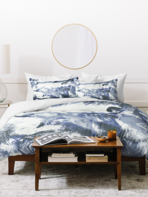 Jacqueline Maldonado Mist Duvet Cover Set Blue - Deny Designs