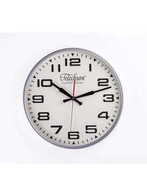 Mid Century Bedford Clock - Silver