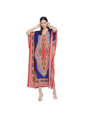 Long Handmade Paisley Kaftan Dress