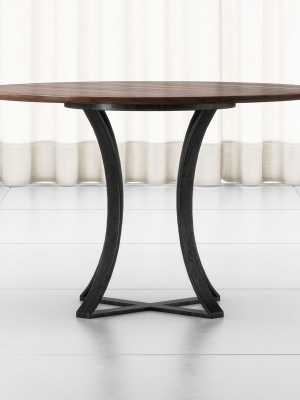 Damen 48" Brown Wood Top Dining Table