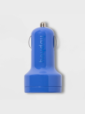 Heyday™ 2-port Usb Car Charger - Blue