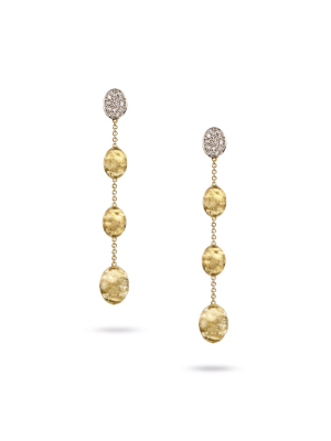 Marco Bicego® Siviglia Collection 18k Yellow Gold And Diamond Four Drop Earrings