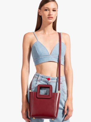 Mini Shirley Leather Bag | Raspberry