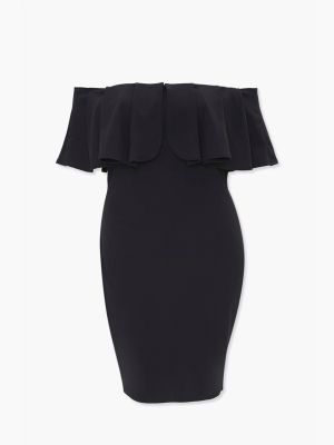 Plus Size Flounce Bodycon Dress