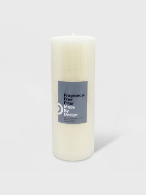 Unscented Pillar Candle Cream - Made By Design™