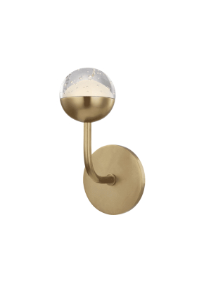 Boca 1 Light Led Bath Bracket Aged Brass