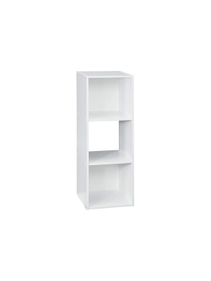 Closetmaid 102400 Decorative Home Stackable 3 Cube Cubeicals Organizer Storage, White