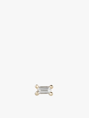 Diamond Baguette Stud Earring S