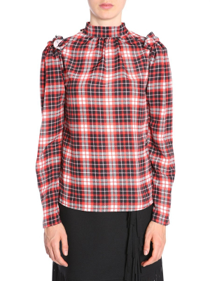 Msgm Back Bow Detail Shirt