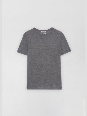 Knit T-shirt In Fine Cashmere - Grey