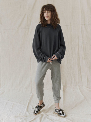 The Slouch Sweatshirt. Solid -- Washed Black