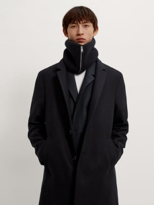 Inverted Lapel Coat