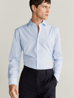 Slim-fit Tailored Stretch Cotton Shirt