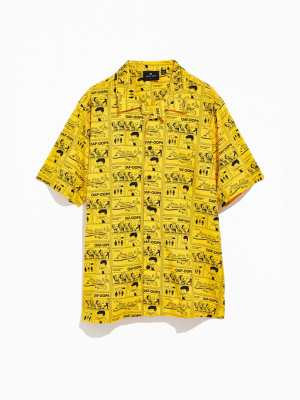 Lazy Oaf For Your Safety Short Sleeve Button-down Shirt