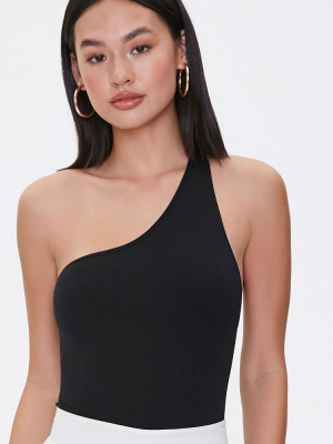 One-shoulder Cutout Bodysuit