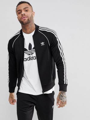 Adidas Originals Superstar Track Jacket In Black