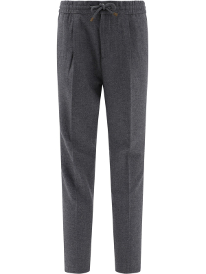 Brunello Cucinelli Drawstring Straight-leg Pants