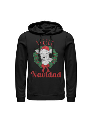 Women's Chin Up Christmas Fleece Navidad Pull Over Hoodie